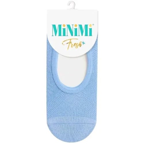 Женские подследники MiNiMi укороченные, в сетку, нескользящие, размер 0 (one size), синий
