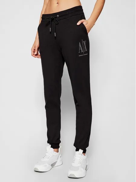 Спортивные брюки стандартного кроя Armani Exchange, черный