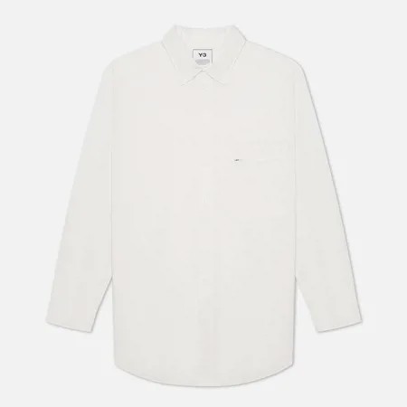 Мужская рубашка Y-3 Classic Chest Logo Button-Down, цвет белый, размер XL