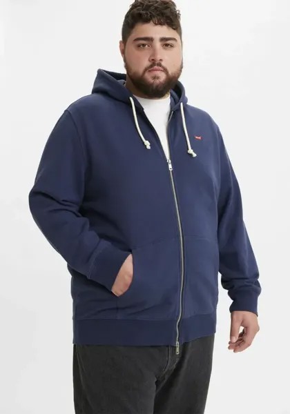 Толстовка Levi's Plus с капюшоном и изящным логотипом Levi's Batwing, синий