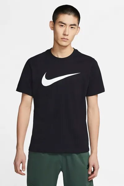 Спортивная футболка с логотипом Icon Swoosh Nike, черный