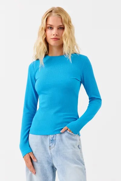 Лонгслив женский Befree 2241343465-43 бирюзовый L/XL