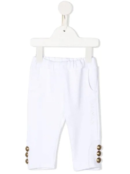 Balmain Kids спортивные брюки с пуговицами