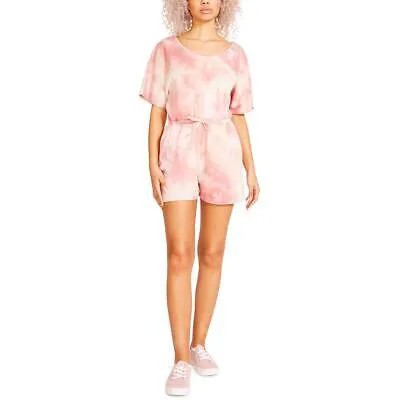 Женский розовый комбинезон с присборенной талией Madden Girl Loungewear Junior S BHFO 8147