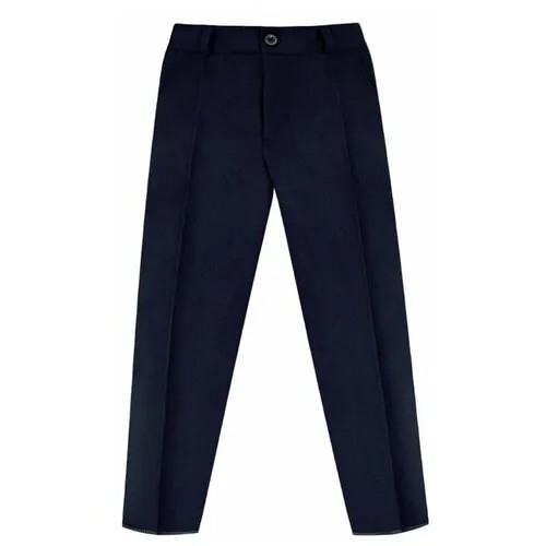 Школьные брюки радуга дети, классический стиль, размер 30/122, синий