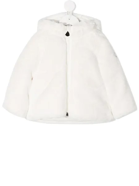 Moncler Enfant пуховик из искусственного меха