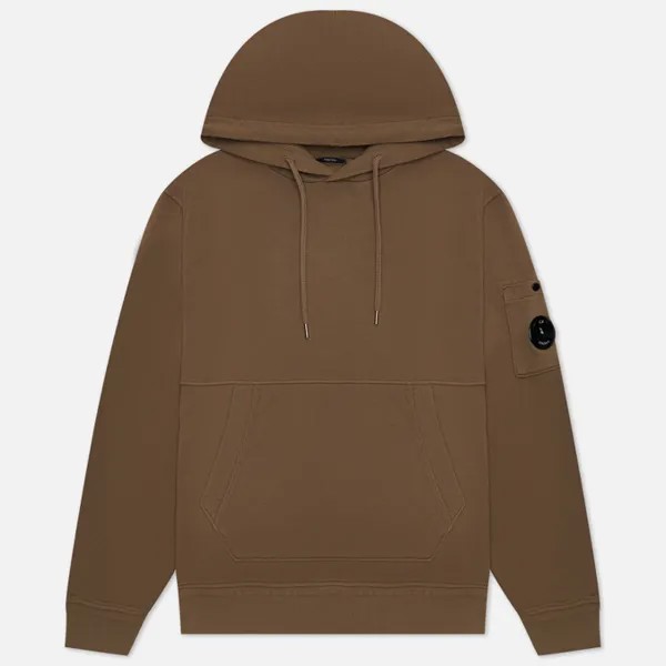 Мужская толстовка C.P. Company Cotton Fleece Hoodie Resist Dyed коричневый, Размер S