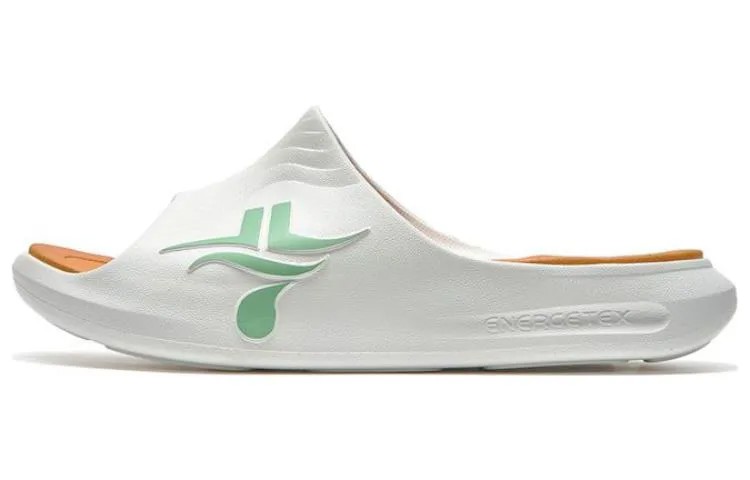 Шлепанцы мужские Sail белые/зеленые Apple Green Xtep