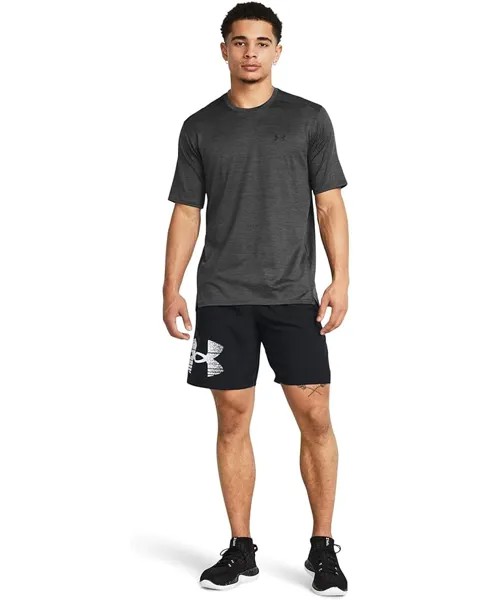 Шорты Under Armour Woven Graphic Shorts, черный/белый