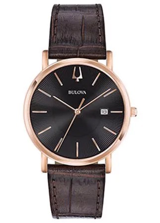 Японские наручные  мужские часы Bulova 97B165. Коллекция Classic