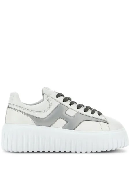 Кроссовки Hogan H-Stripes Platform, белый/серый