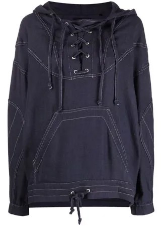 Isabel Marant худи с длинными рукавами и шнуровкой