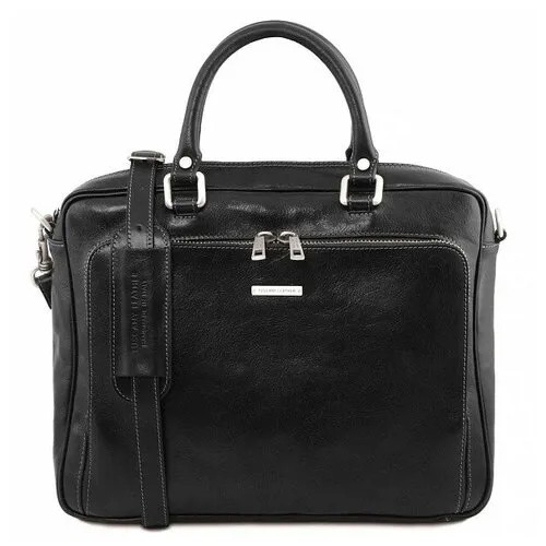 Мужская кожаная деловая сумка Tuscany Leather Pisa TL141660 черный