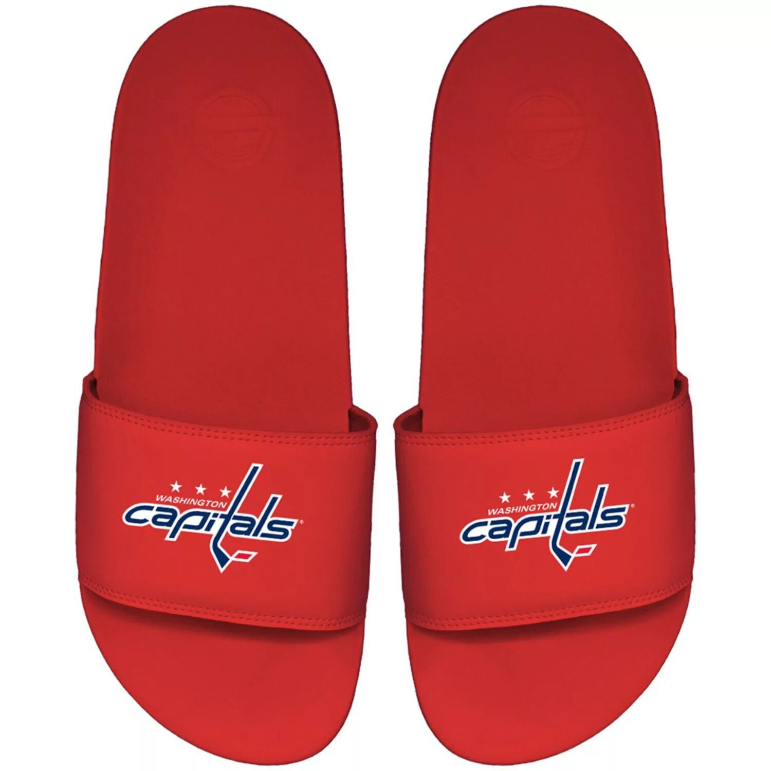 Мужские красные шлепанцы ISlide Washington Capitals Primary Motto