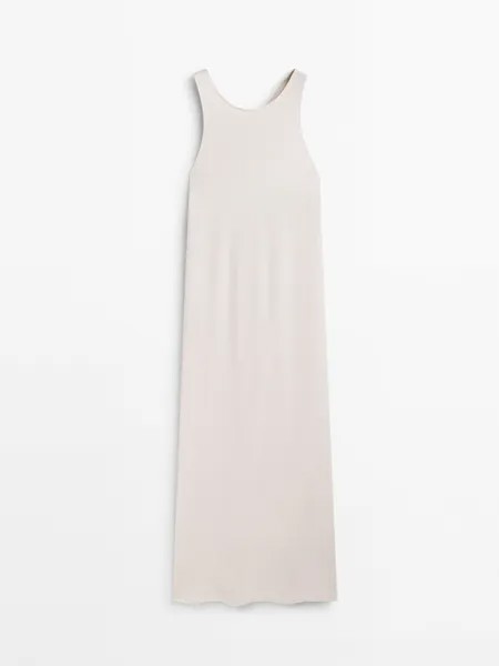Сарафан женский Massimo Dutti 662153471 белый L (доставка из-за рубежа)