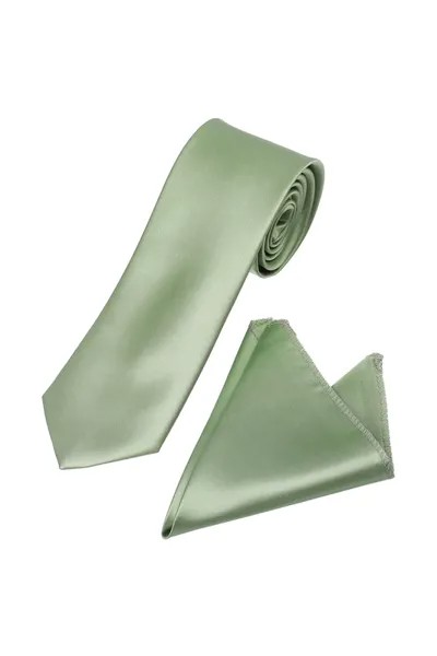 Комплект галстук+платок FAYZOFF-SA 1020 зеленый