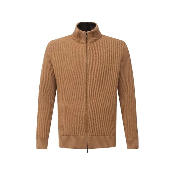 Кашемировый кардиган с меховой отделкой Loro Piana