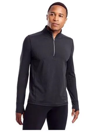 Олимпийка Saucony Challenge Quarter Zip размер XL, black heather