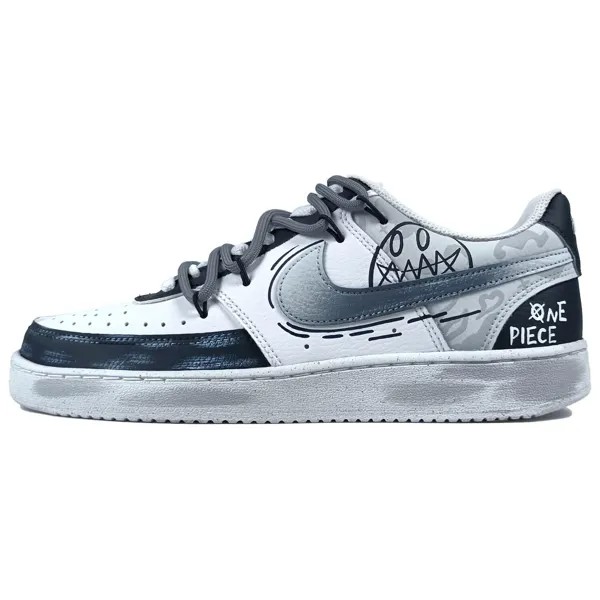 Кроссовки Nike Court Vision 1 Skateboarding Shoes Unisex Low-top Black/white, черный/белый
