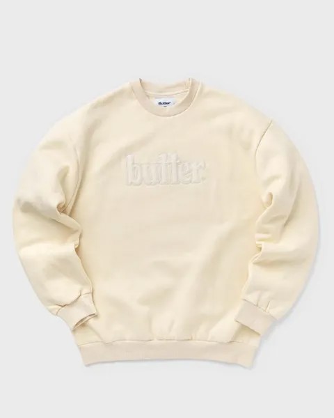 Флис Butter Goods Fleece Applique Crewneck, кремовый