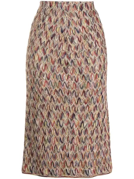 Missoni Pre-Owned юбка-карандаш в технике кроше