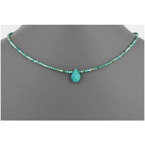 Бусы бирюза 41 см. №01357