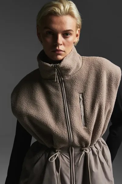 Ветрозащитный спортивный жилет H&M, бежевый