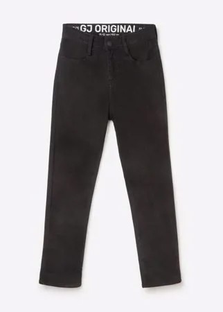 Чёрные утеплённые брюки Slim для мальчика Gloria Jeans