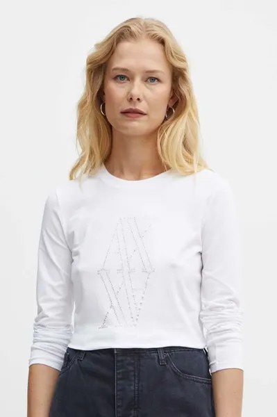 Лонгслив Armani Exchange, белый