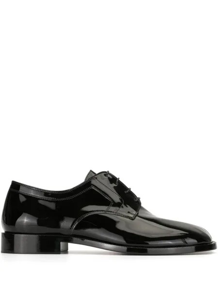 Maison Margiela лакированные броги Tabi, черный