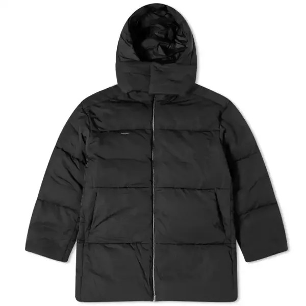 Куртка Pangaia Flwrdwn Recycled Nylon Puffer, черный