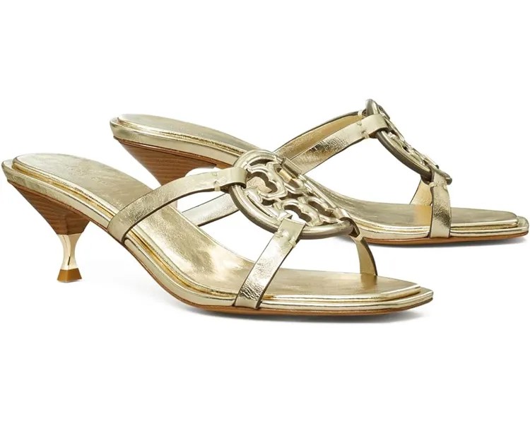Туфли Tory Burch Geo Bombe Miller Low Heel Sandal 55 mm, цвет Spark Gold