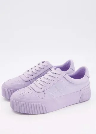Сиреневые кроссовки на шнуровке ASOS DESIGN Dekko-Фиолетовый цвет