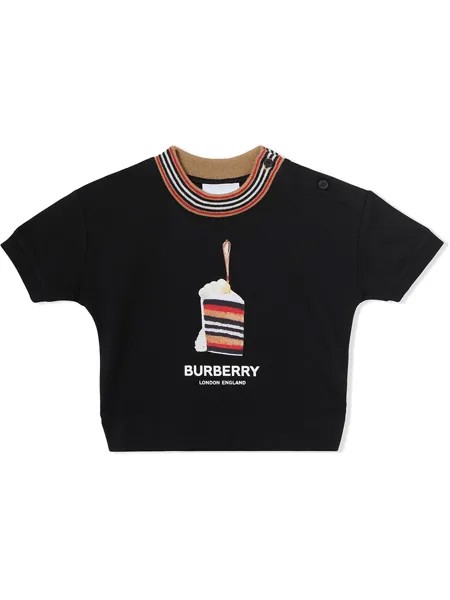 Burberry Kids футболка с принтом