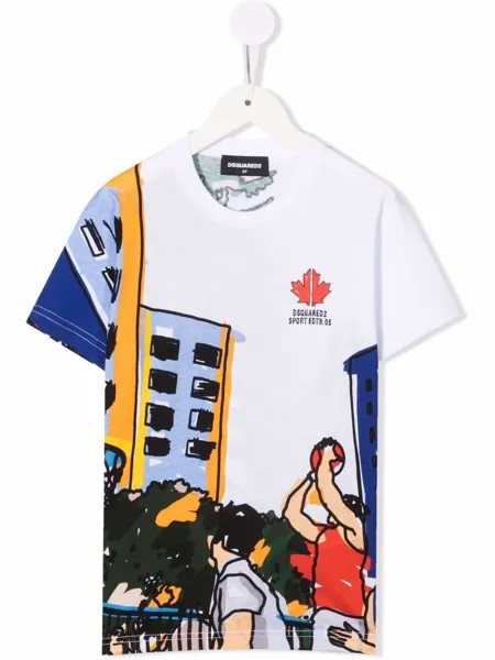 Dsquared2 Kids футболка Maple Leaf