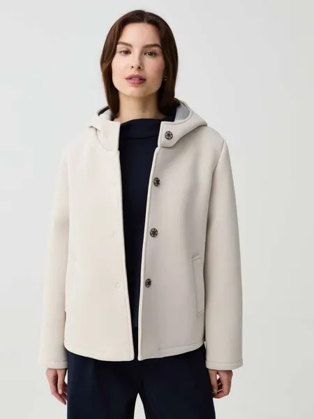 Короткая куртка с капюшоном Hybrid, цвет light beige