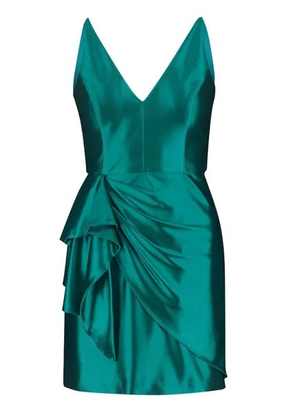 Вечернее платье с воланом Vera Mont, зеленый