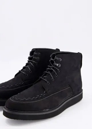 Черные повседневные ботинки на платформе Rule London-Черный цвет