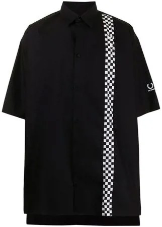 Raf Simons X Fred Perry рубашка оверсайз в клетку