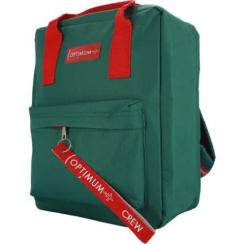 Сумка дорожная сумка-рюкзак Optimum 40135717_5, 29 л, 36х30х27 см, ручная кладь, отделение для обуви, отделение для ноутбука, фиксирующие ремни, водонепроницаемая, с увеличением объема, зеленый
