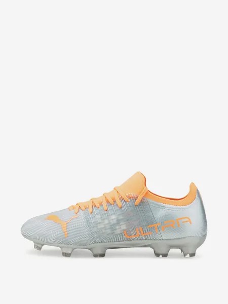 Бутсы мужские PUMA Ultra 3.4 FG/AG, Серебряный