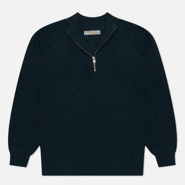 Мужской свитер FrizmWORKS Half Zip Mock Neck синий, Размер L