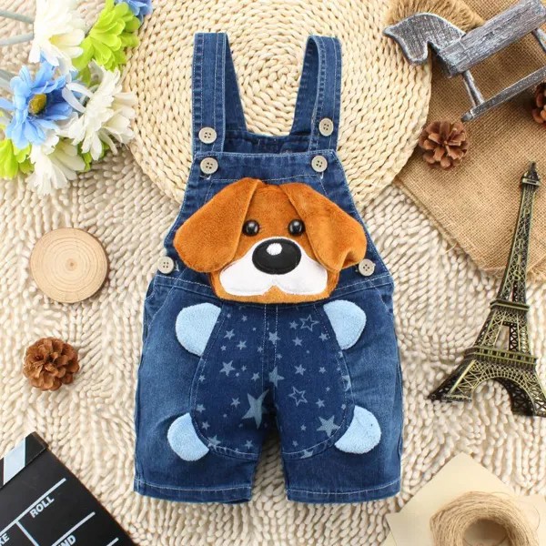 Лето 1PC Дети Baby Boys Одежда Одежда Короткие брюки Малыш Детские Брюки Джинсовые шорты Джинсы Dungarees