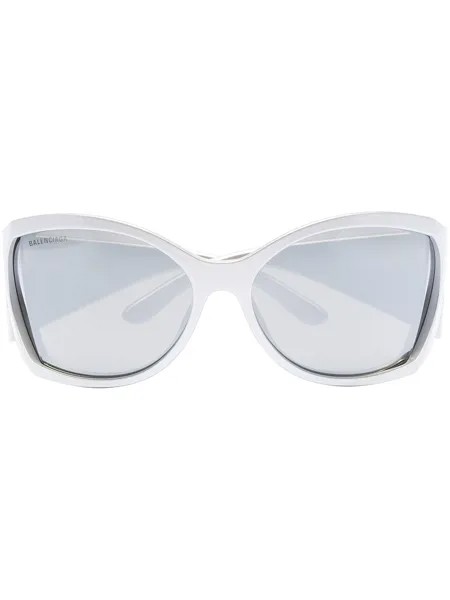 Balenciaga Eyewear солнцезащитные очки Void в оправе 'бабочка'