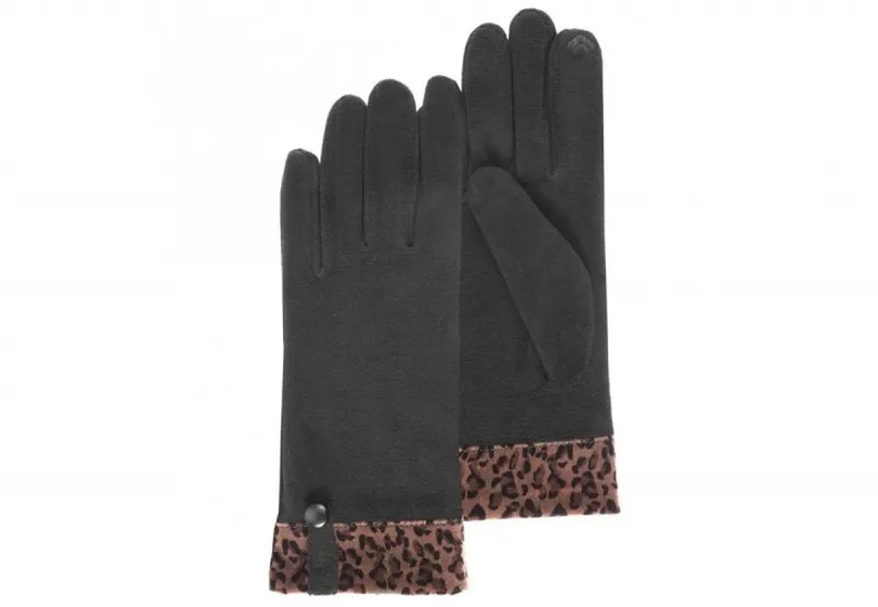 Перчатки женские Isotoner Smartouch черные, one size