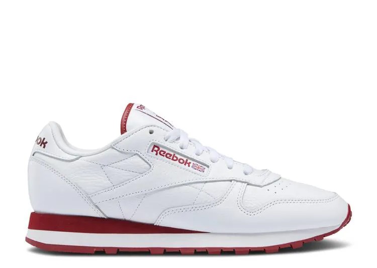 Кроссовки Reebok CLASSIC LEATHER 'WHITE FLASH RED', белый