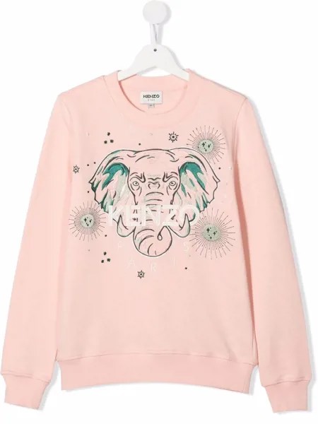 Kenzo Kids толстовка с принтом