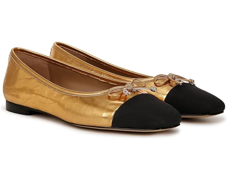 Туфли на плоской подошве Sam Edelman Marley, цвет Medallion Gold/Black