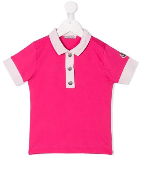 Moncler Enfant рубашка-поло с логотипом