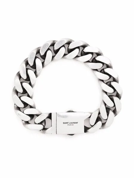 Yves Saint Laurent Pre-Owned цепочный браслет с логотипом